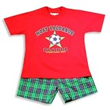 Mis Tee V-us - Toddler Boys Short Sleeve Short Set, Red, Green, Blue