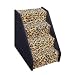 Wide Mini Pet Stairs 5-Step (Leopard, 26 in. x 16 in. x 26 in. )