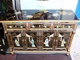 LACQUERED SIDEBOARD WITH MOTHER OF PEARL - CHINESE ORIENTAL FURNITURE