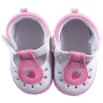 Luvable Friends Girl's Cut-Out Shoe for Baby, Strawberry, 0-6 Months
From Luvable Friends

