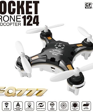 QWG FQ777-124 Pocket Drone 4CH 6Axis Gyro Quadcopter with Switchable Controller RTF , mode 2-red