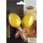 Stagg Plastic Egg Maracas, Yellow