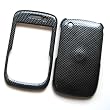 BlackBerry Curve 3G 9300 (T-Mobile) & Gemini Curve 8520 & 8530 Snap-on Protector Hard Case Image Cover "Carbon Fiber" Design