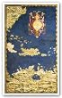Map of the Caribbean and Venezuela by Egnazio Danti 26.25"x15.5" Art Print Poster