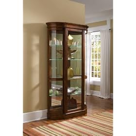 Pulaski Edwardian Curved End Curio - 20660 by Pulaski Furniture