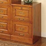 Wildon Home Paulina Two Drawer File in Oak