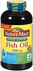 Nature Made Fish Oil Omega-3 1200mg, 300 Softgels