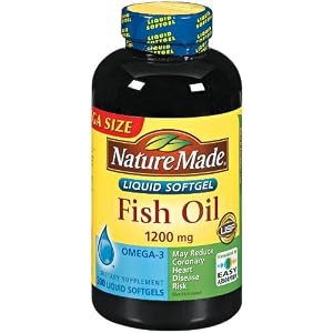 Nature Made Fish Oil 1200 MG Mega Size 300 Count Bottle