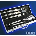 BBQ Grillbesteck Besteck im Aluminium Koffer Grill Modell ELECSA 1510