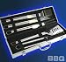 Garten & Freizeit : BBQ Grillbesteck Besteck im Aluminium Koffer Grill original ELECSA 1510