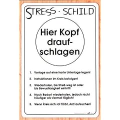 PST-Schild - STRESS-SCHILD - Schild Spa�schild HSK Spassschild Spass Funschild Fun Fun-Schild T�rschild T�r Kunststoff Kunststoffschild Geschenk Geburtstag