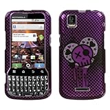 I Heart Rock (2D Silver) Sparkle Phone Protector Cover for MOTOROLA MB612 ( ....