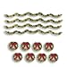 Department 56 Tinsel Trim Brightt Green, Set of 12
