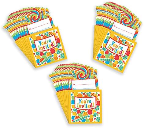 Sugar Buzz Party Invitations - 24pk