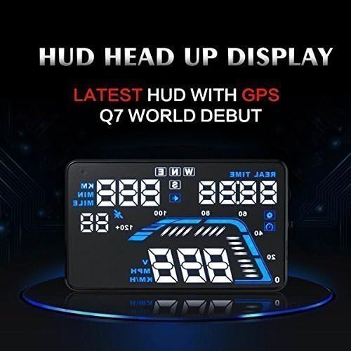 Q7 5.5" Universal GPS Multi-function Car Vehicle-mounted Head up Display Compatible with All Cars