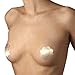 SODIAL 10 Pairs Nude Color Chest Bare Nipple Cover Satin Sequins