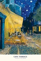 Vincent Van Gogh (Cafe Terrace at Night) Framed Art Poster Print - 24" X 36"