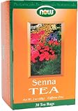 NOW Foods Senna Tea,  30 Count  2 Ounce Boxes (Pack of 5)