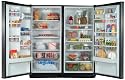 Satina-on-Black 35.3 Cu. Ft. SideKicks Refrigerator/Freezer