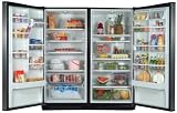 Satina-on-Black 35.3 Cu. Ft. SideKicks Refrigerator/Freezer