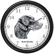 German Shorthaired Pointer Dog Wall Clock by WatchBuddy Timepieces (Slate Blue Frame)