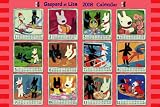 2008年 リサとガスパール・カレンダージグソーパズル 10-037