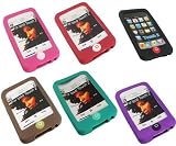 ProteXsion-Apple Ipod touch 1st, 2nd, 3rd Generation Pack of 6 Silicone Cases+ Two Screen Protectors-8GB, 16GB, 32GB