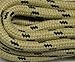 Heavy Duty Kevlar Reinforced Boot Laces Shoelaces (Tan W/black) 2 Pair Kit