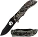 Elk Ridge Grey Timber Camo Hunters Tactical Folding Knife - CNC Logo!