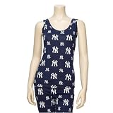 New York Yankees Ladies Navy Blue Tandem Tank Top