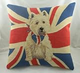Union Jack Westie Cushion 18