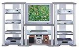 Grey/Silver Entertainment Center By Coaster Furniture