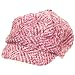 Wool Tweed Knit Newsboy Cabbie Cap Hat Multi Pink