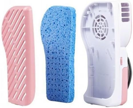 HenWa Portable Mini Hand Held Handy USB/Battery Mini Air Conditioner Cooler Fan, Pink