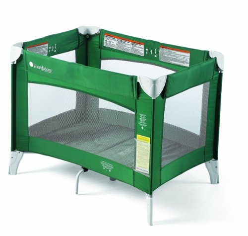 Buy Low Price Cozy Foundations Ultra Portable Play Yard Crib, Green 51-NM-G1