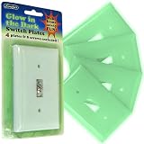 Glow In The Dark Light Switch Plates Set Of Four W Screws by