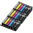 18 Moreinks Compatible Printer Ink Cartridges to replace Canon CLI-526 / PGI-525 - Cyan / Magenta / Yellow / Black / Grey