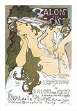 Salon des Cent (Living Room of Hundreds) by Alphonse Mucha poster print,7.5 in. x 11 in.