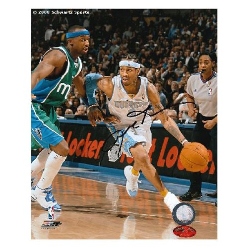 Allen Iverson Denver Nuggets - Action - Autographed 8x10 Photograph
