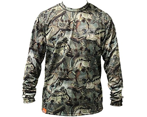 Guy Harvey Strike Camo Long Sleeve Performance Shirt