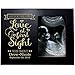 Personalized New Baby Sonogram picture frame for boys and girls Love at first sight Ultrasound photo frame for Expecting Mother new parents nana,mimi and grandparents by LifeSong Milestones(Black)