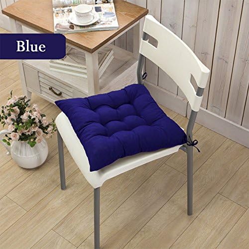 Tie on Pad Cushion Kitchen Home Decor Dining Garden Patio Chair Office Seat Pads Blue