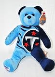 TENNESSEE TITANS OFFICIAL NFL LARGE LOGO 8IN SPECIAL FABRIC FOOTBALL PLUSH TEDDY BEAR