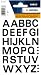 【ＨＡＲＭＡ】　アルファベットシール　Ｎｏ４１６３（Ａ～Ｚ）　１５ｍｍ　防水　防塵　切り抜き文字