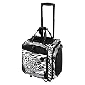 Wheeled Tote Large - Black/ White