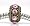Birthstone Spacer Bead Charm (Gold on Light Pink)