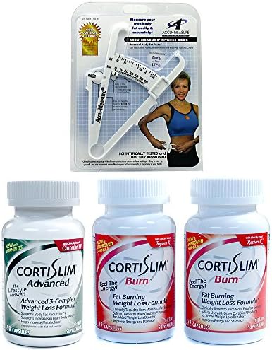 AccuFitness Accu-Measure Fitness 3000 1 ea and Advanced Cortislim Plus Two Burn Bottles