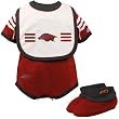 adidas Arkansas Razorbacks Cardinal Infant 3 Piece Creeper Set