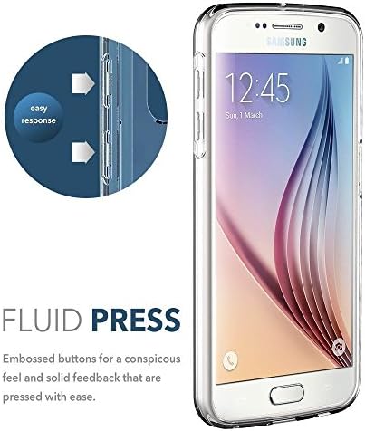 Muber Galaxy S6 Protector Transparet Flexible TPU Silicon Case Cover Bumper Scratch Resistant Shockproof for Samsung Galaxy S6 Crystal Clear Case
