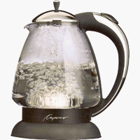 Capresso 259 H2O Plus Glass Cordless Safety Water Kettle